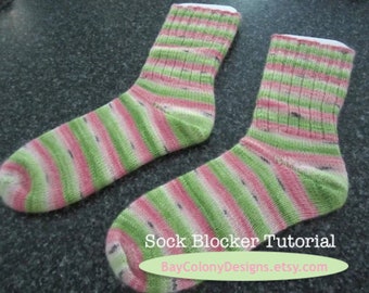 PDF Pattern for DIY - Sock Blockers, How to make your own sock blockers
