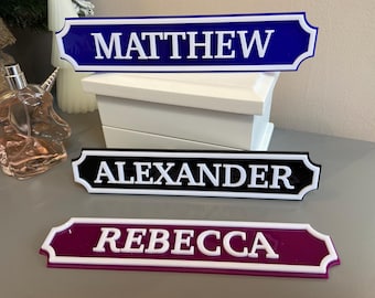 Personalised Bedroom Sign, Kids Door Sign for Bedroom, Acrylic Name Sign, nursery name sign, Teen Gift Name Plaque, Children sign