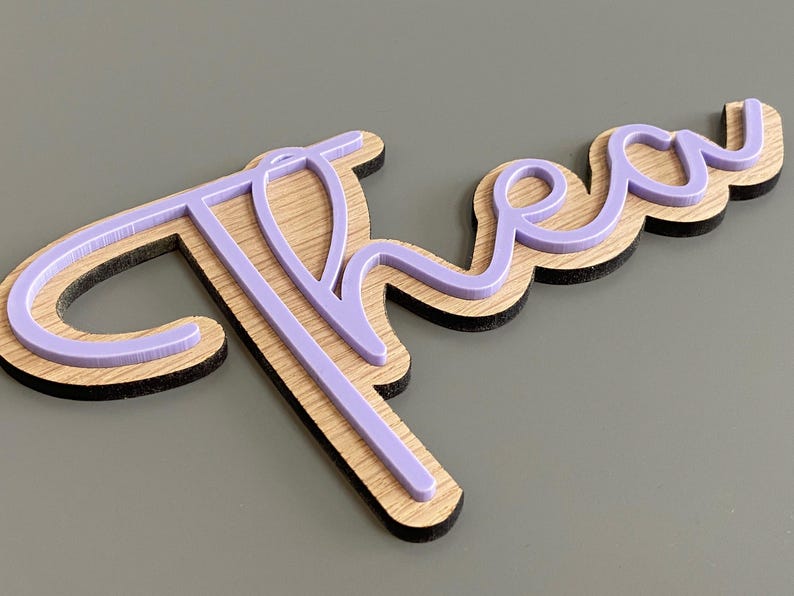 Thea Sign Personalised Bedroom Sign, Kid's Room Sign, Playroom Decor, Name Plaque ...