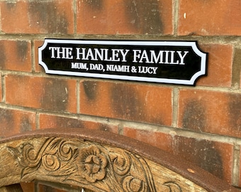 Large Custom Street Sign For Indoor Outdoor, Custom Acrylic Vintage Style Garden Sign, Man Cave, Fathers Day, Family Name, Bar Sign, Shed