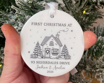 First Christmas In Our New Home Ornament, Personalised First Christmas Together In New Home, New House Gift Ornament, First Christmas Bauble