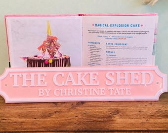 Letrero personalizado para pasteles, letrero vintage de acrílico a medida para soporte de pasteles, pastelería y panadería casera, uso interior y exterior, letrero de calle, letrero comercial