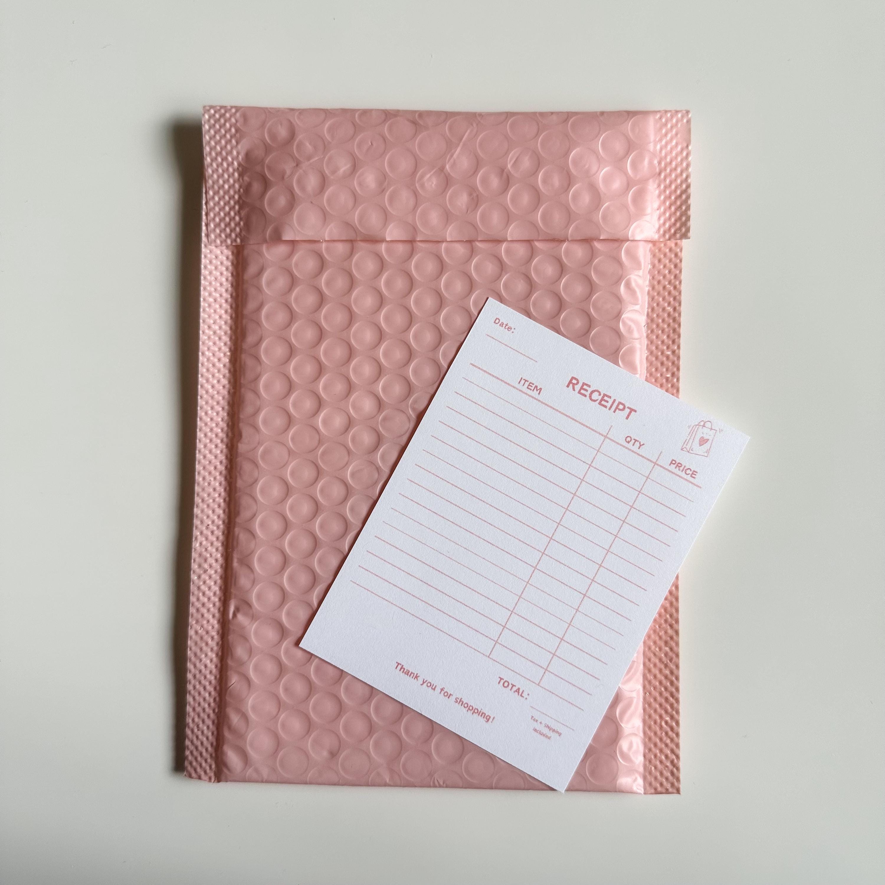 Receipt Inspired Paper Digital Download | Small Business Packaging - Etsy