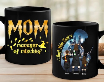 Taza personalizada de Mamá Gerente de Travesuras, Taza para la Mejor Mamá del Mundo, Taza Mágica para Mamá, Taza para Mamá, Taza Fantástica para Mamá, Regalo para el Día de la Madre para Mamá