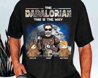 Custom The Dadalorian This is the Way-shirt, Dad Life, cadeau voor hem, shirt grappig vader, vaderdagshirt, shirt vaderdagcadeau