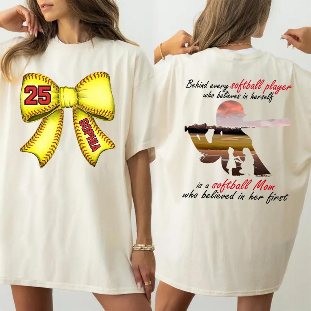 Personalzed Softball Mom Shrt Womens Softball Lover Tee - Etsy