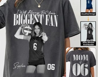 Personalized Vintage Tops For Volleyball Lovers - Custom Photos Retro Bootleg Shirt VN01