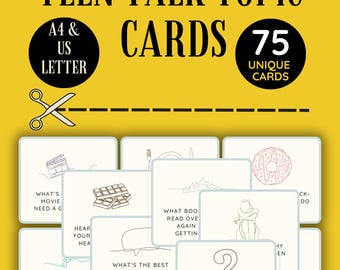 Tarjetas de preguntas de terapia para adolescentes: Ideas para iniciar conversaciones sobre TCD (Descargar PDF)