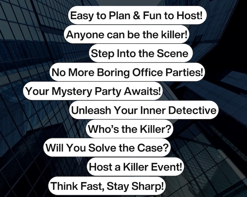 Murder Mystery Party Game | Whodunit Party for Adults | Murder Mystery ...