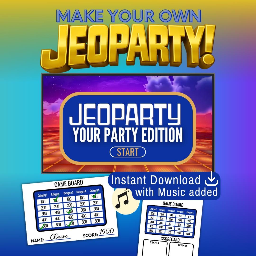 Customizable JEOPARTY