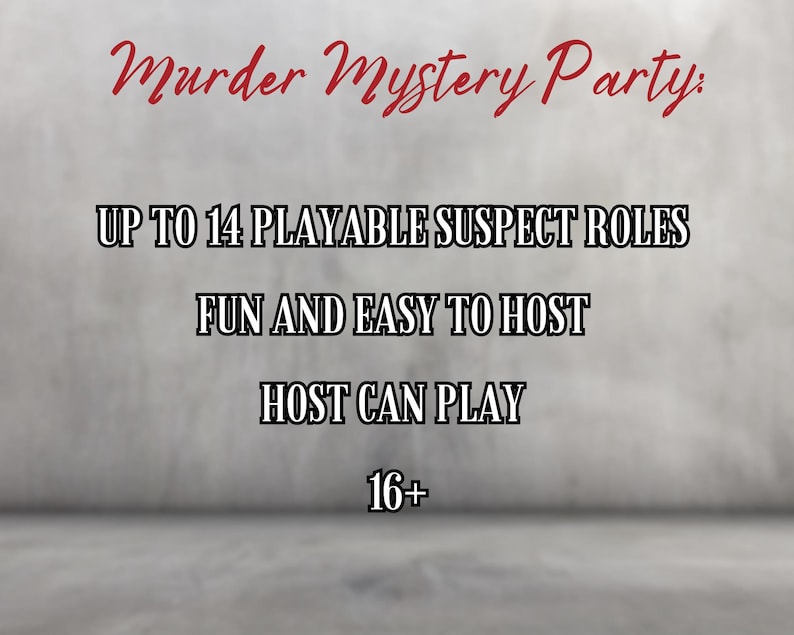 Murder Mystery Dinner Game | Whodunit Dinner Party for Adults | Murder ...