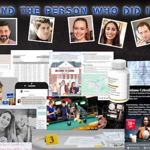 Cold Case Game, Detective Party, True Crime Game, Unsolved Cold Case Murder File, Murder Mystery Game, Printable Files, Digital Download image 2