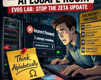 Afdrukbare Escape Room: AI Catastrophe - partygame voor tieners en volwassenen (digitale download))