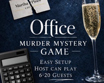 Murder Mystery Party Game | Whodunit Party for Adults | Murder Mystery Game for Colleagues | 6-20 Players | Murder Dinner Party Game Kit