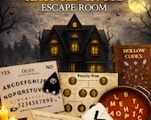 Haunted House Escape Room Game, Printable Spooky Escape Game (PDF Download)