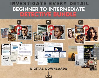 Archivo imprimible de caso sin resolver de misterio de asesinato / Juego de detectives de crímenes reales / Archivo de caso sin resolver de asesinato / Descarga digital del juego de misterio de asesinato