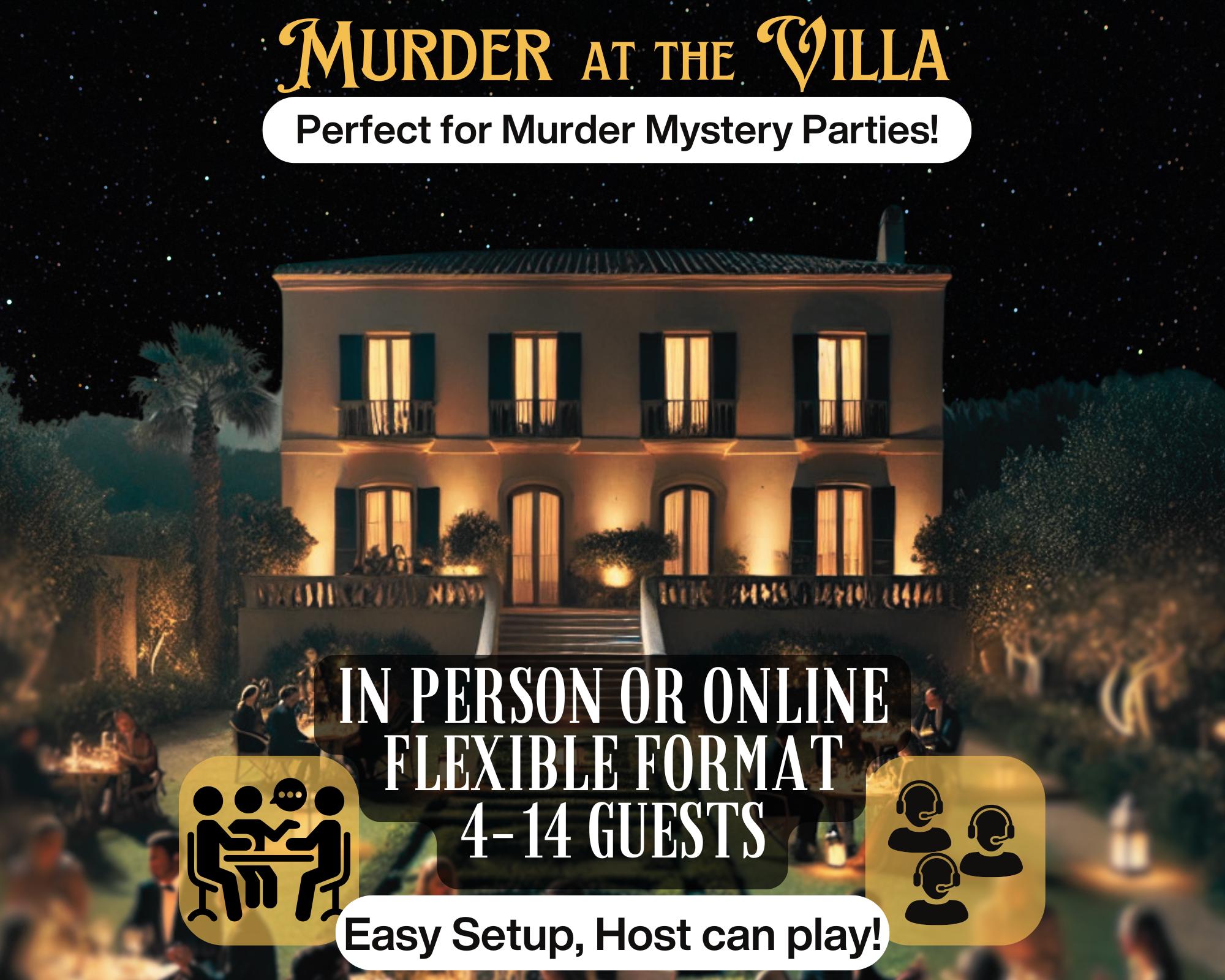 Murder Mystery Game | Whodunit Dinner Party for Adults | DIY Party | Game Murder Mystery for Adults| 6-14 Players | Dinner Party Game Kit