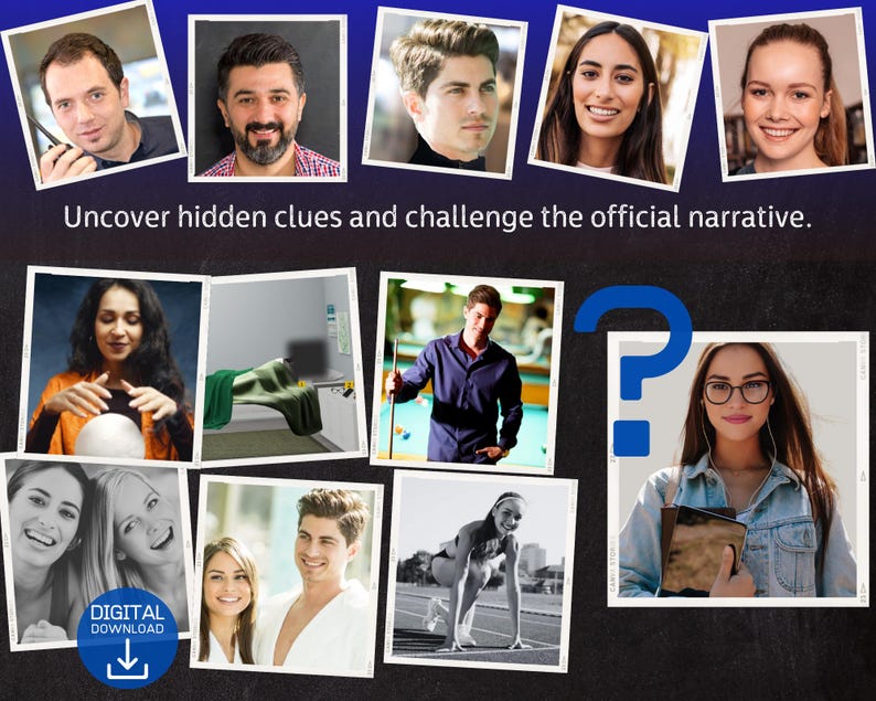 Cold Case Game, Detective Party, True Crime Game, Unsolved Cold Case Murder File, Murder Mystery Game, Printable Files, Digital Download image 5