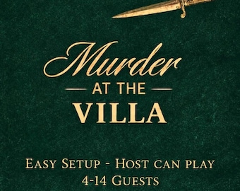 Gastheer kan moordmysteriespel spelen | Whodunit-diner voor volwassenen | DIY-feestje | Game Murder Mystery voor volwassenen| 4-14 spelers
