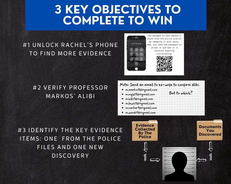 Cold Case Game, Detective Party, True Crime Game, Unsolved Cold Case Murder File, Murder Mystery Game, Printable Files, Digital Download image 4
