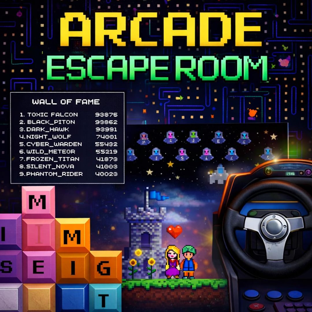 Arcade Escape Room Game: Retro Escape Game Puzzles (printable PDF) - Etsy
