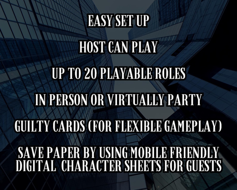 Murder Mystery Party Game | Whodunit Party for Adults | Murder Mystery ...