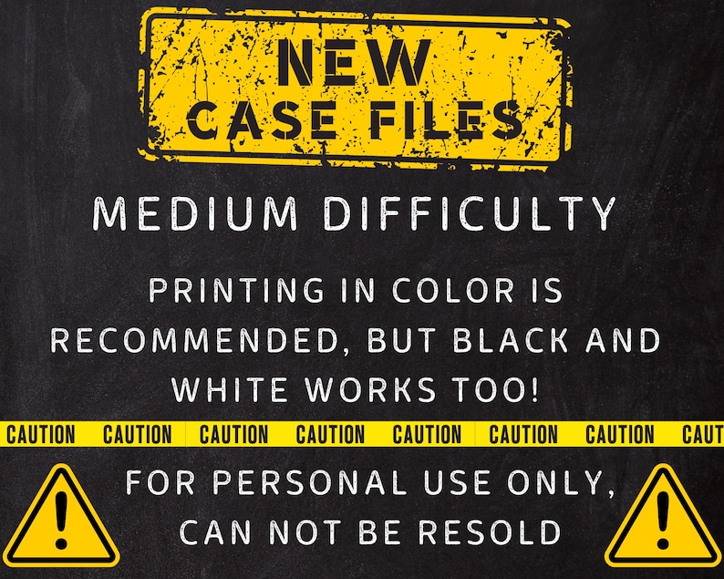 Cold Case Game, Detective Party, True Crime Game, Unsolved Cold Case Murder File, Murder Mystery Game, Printable Files, Digital Download image 6
