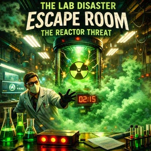 Printable Laboratory Escape Room: Lab Disaster Escape Game for Adults & Teens (PDF Download)