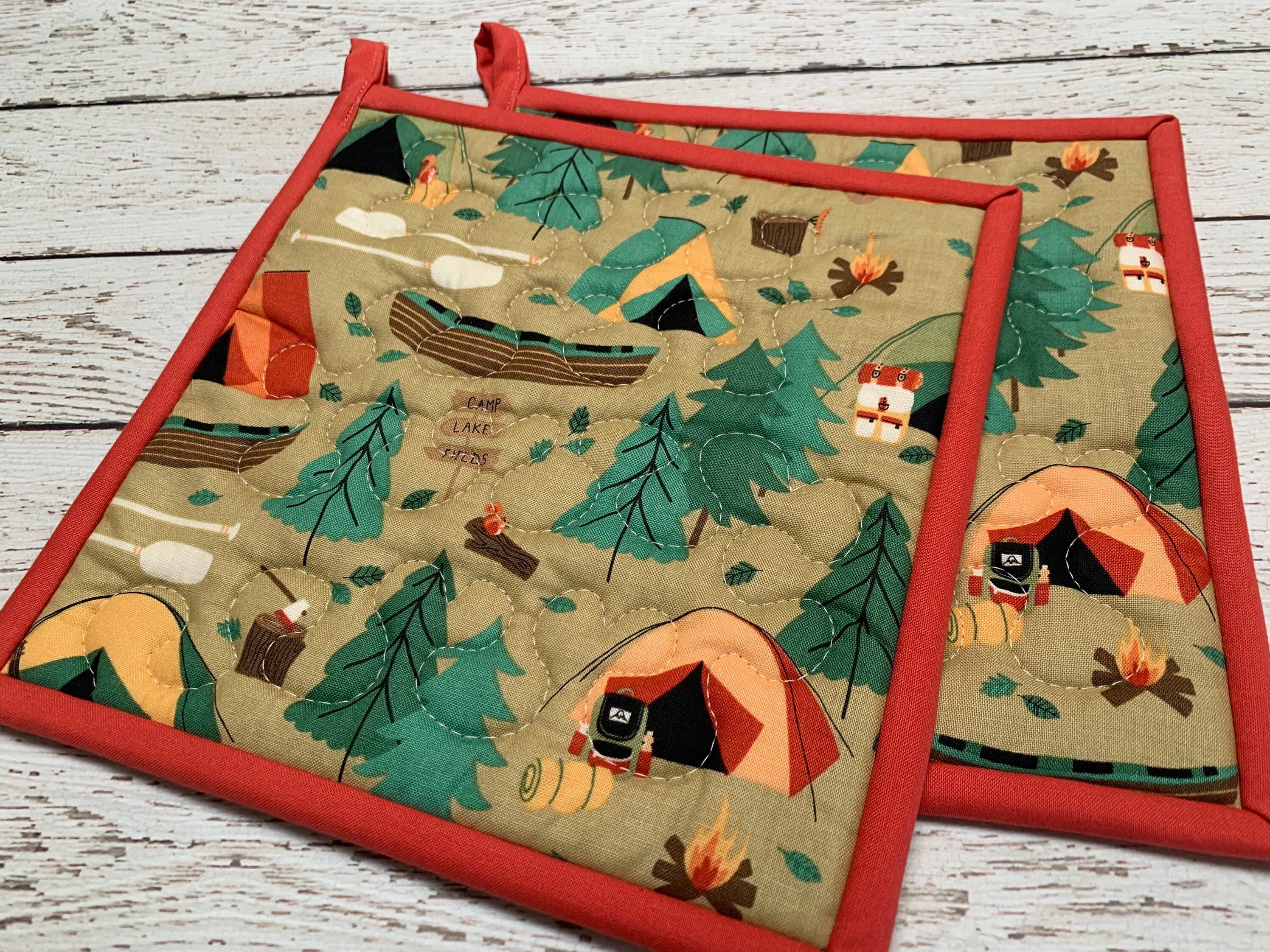 Portaequipajes Juego de 2 Hotpads Portaollas Regalo de Etsy España