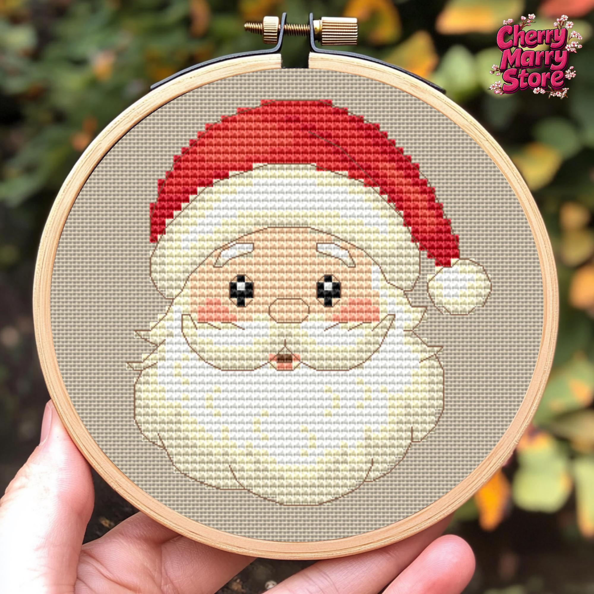 クリスマスオーナメントのクロスステッチパターン、小さな刺繍セット