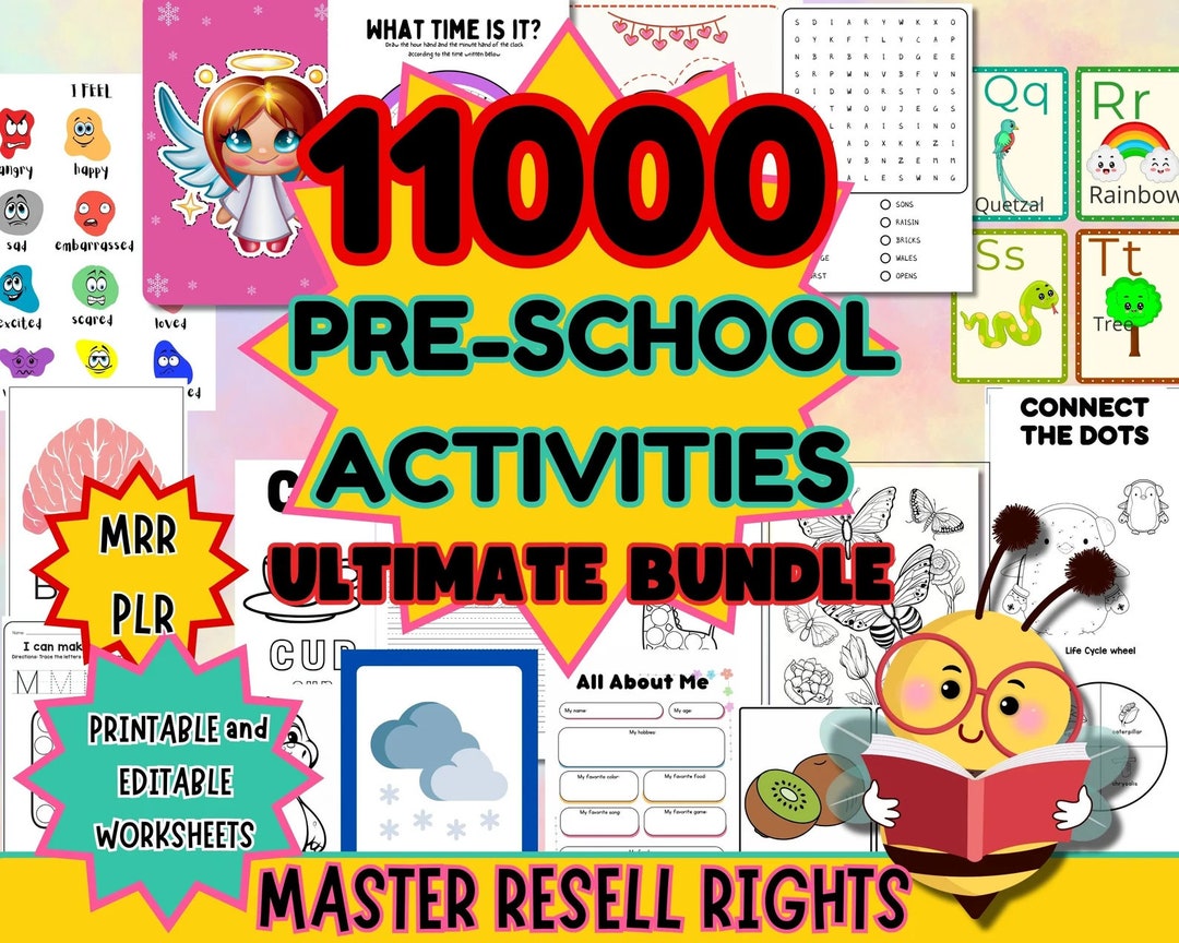 11,000 Preschool Learning Activities - Etsy