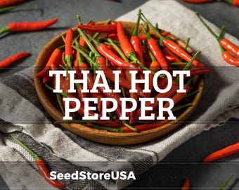 Thai Hot Pepper Seeds | Heirloom - Non-GMO | Capsicum Annuum | Vegetable Seeds | Seed Store | 1288