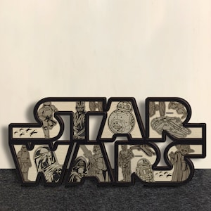 Multi-layer, Laser cut fles - 6 Layer Art Piece for Glowforge - SVG - PDF