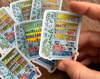 Holographic Vending Machine Rats Vinyl Sticker, Water-Resistant Decal