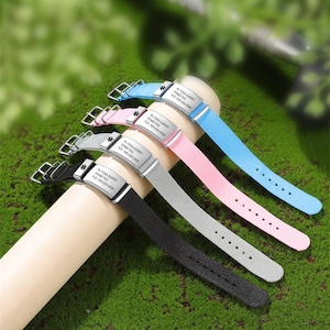 Medical Alert ID Bracelets for Men and Women - Personalized Engraved Adjustable Bracelets, Custom Gifts for Him or Her, Medical Emergency