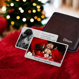 Gepersonaliseerde metalen portemonneekaarten - aangepaste portemonneeversieringen, cadeaus voor hem, vriend, echtgenoot, bruidsmeisjes, Valentijnsdag, kerstcadeaus
