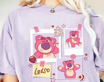 Vintage Lotso Bear Grid Photos Shirt, Disney Pixar Toy Story Tshirt, Disney Losto Bear Tee, Disneyland Family Trip, Wdw Tour, Birthday Gift