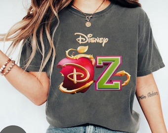 Koszulka z motywem Descendants Zombies World Tour, koszulka z motywem Disney The Rise of Red, koszulka z koncertem Descendants, koszulka z wycieczką na letni festiwal muzyczny