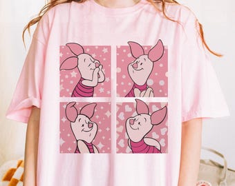 Vinatge Disney Piglet Portrait Shirt, Winnie The Pooh Tshirt, Piglet Shirt Tee, Disneyland Family Trip, Wdw Tour, Birthday Gift, Disney Tee