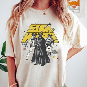 Vintage Disney Star Wars Shirt, Darth Vader Tshirt, Disney Star Wars Galaxy Tee, Disneyland Family Trip, Wdw Tour, Star War, Gift for fan