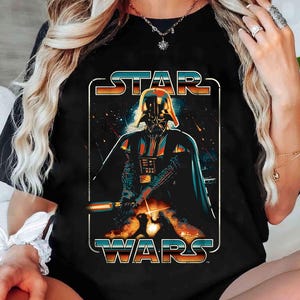 Vintage Star Wars Darth Vader Shirt, Darth Vader Vs Luke Skywalker shirt, Galaxy&#39;S Edge Tee, Disneyland Family Trip, Wdw Tour, Birthday Gift