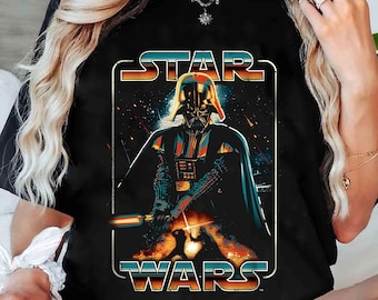 Vintage Star Wars Darth Vader Shirt, Darth Vader Vs Luke Skywalker shirt, Galaxy'S Edge Tee, Disneyland Family Trip, Wdw Tour, Birthday Gift