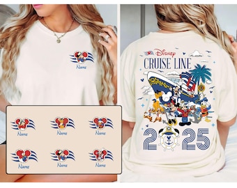 Custom Disney Cruise Line 2025 Shirt, Disney Cruise Tshirt, Family Cruise Vacation 2025 Tee, Disneyland Family Trip, Wdw Tour, Birthday Gift