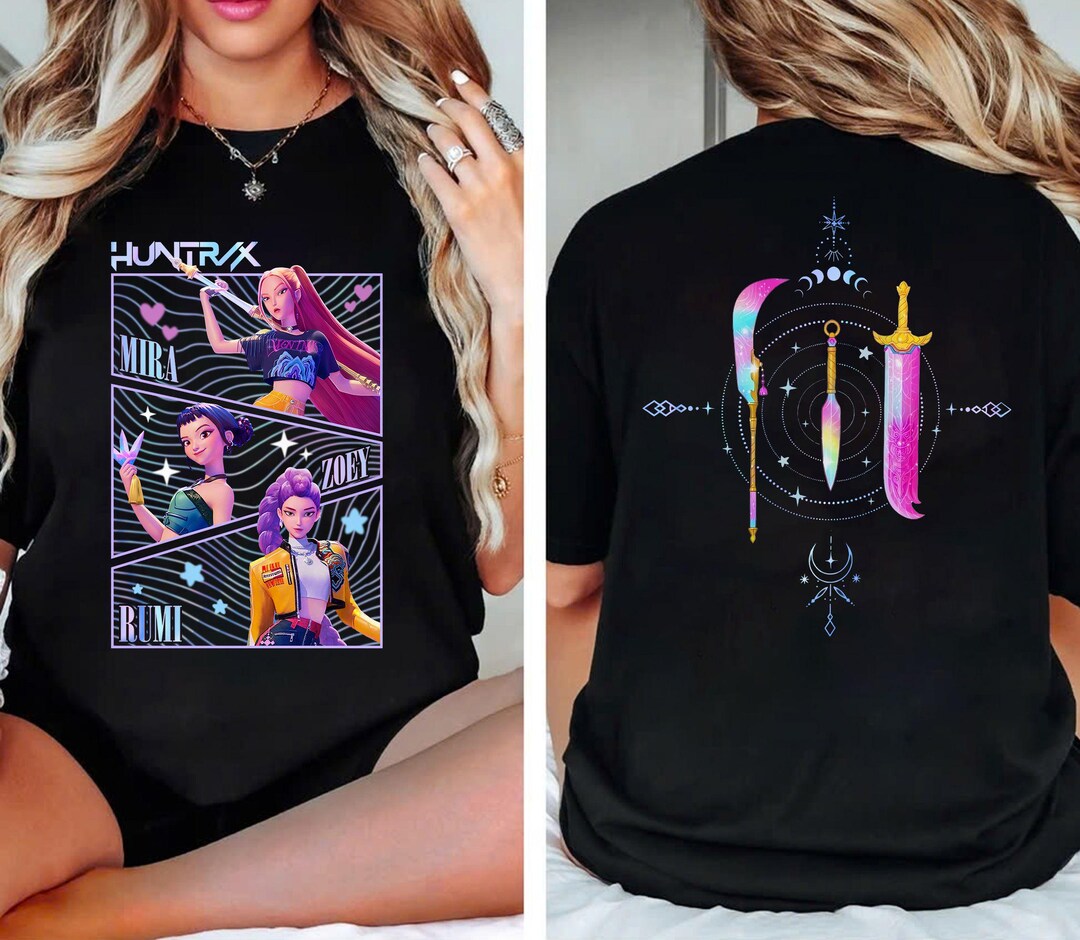 Camiseta Anime Huntrix - Diseños Llamativos, Tela Suave Y Transpirable, Varias Tallas | Para Fans Del Anime Y La Cultura Geek
