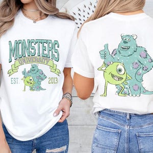 Vintage Disney Monsters University Shirt, Monster Inc Est 2013 Tshirt, Mike And Sully Tee, Disneyland Family Trip, Wdw Tour, Birthday Gift