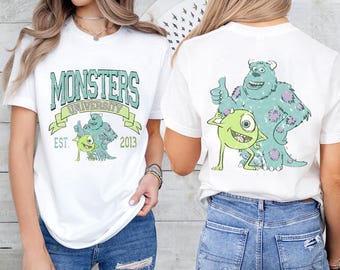 Vintage Disney Monsters University Shirt, Monster Inc Est 2013 Tshirt, Mike And Sully Tee, Disneyland Family Trip, Wdw Tour, Birthday Gift