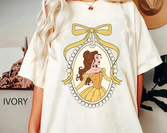 Vintage Disney Belle Princess Coquette Bow Shirt, Beauty And The Beast Tshirt, Belle Princess Tee, Disney Trip Tee, Wdw Tour, Birthday Gift