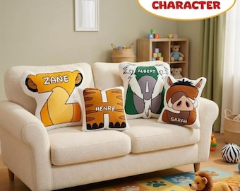 Custom The Lion King Letter Pillow, Personalized Lion King Alphabet Cushion, Dinsey Characters Pillow, Disney Fan Gift, Decor Cushion