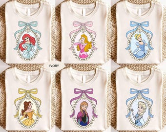 Camiseta vintage de la escuadra de princesas de Disney, camiseta de Cenicienta, Blancanieves, Ariel, Bella, Rapunzel, viaje familiar a Disneyland, tour de WDW, regalo de cumpleaños