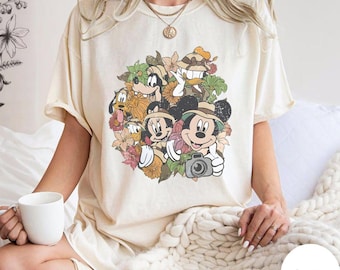 Floral Mickey And Friends Shirt, Disney Flower and Garden Festival Shirt, Floral Disney Shirt, Flower Garden Shirt gift, Disney squad Shirt